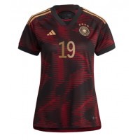 Koszulka piłkarska Niemcy Leroy Sane #19 Strój wyjazdowy dla kobiety MŚ 2022 tanio Krótki Rękaw